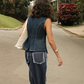Top Chaleco Portal Denim