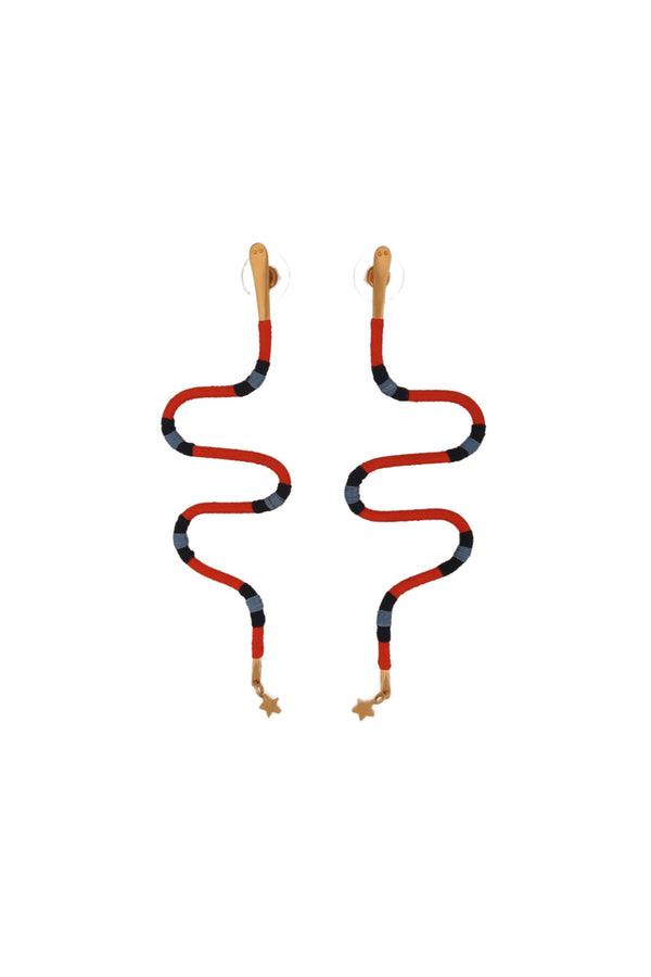 Aretes Neaky Snake Naranja