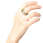Anillo Soplo Remolino Verde