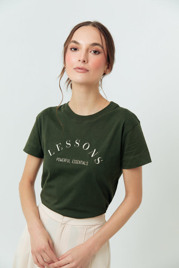Camiseta Lessons Green