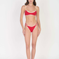Bikini Bottom Red Tie Rojo