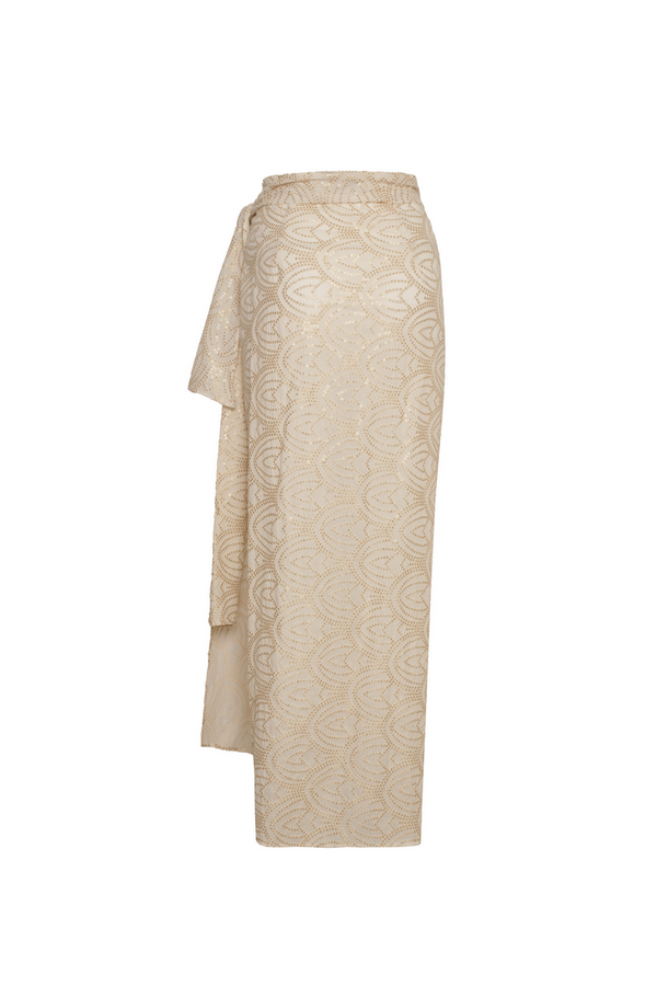Falda Alex Ivory Maxi Wrap