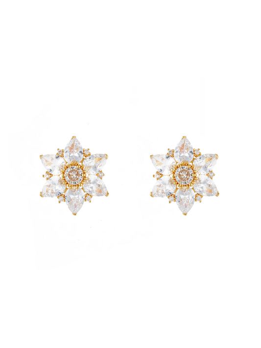 Topos Flor Crystal Dorados