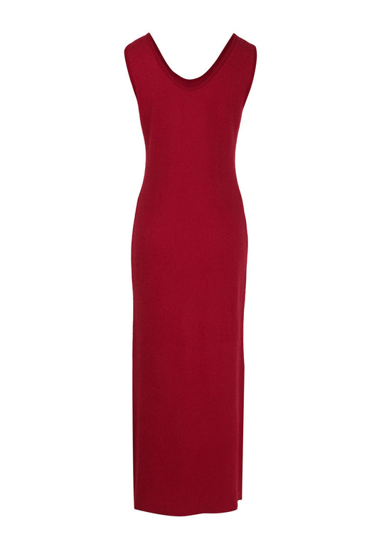 Dress Mix Berries Knit Fluffy Rojo