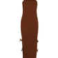 Dress Golden Moccha Bow Marron