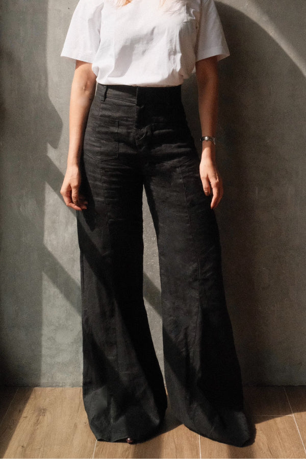 Pantalon Aire Bota Campana de Linio Negro