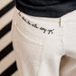Jean Broches Off Withe