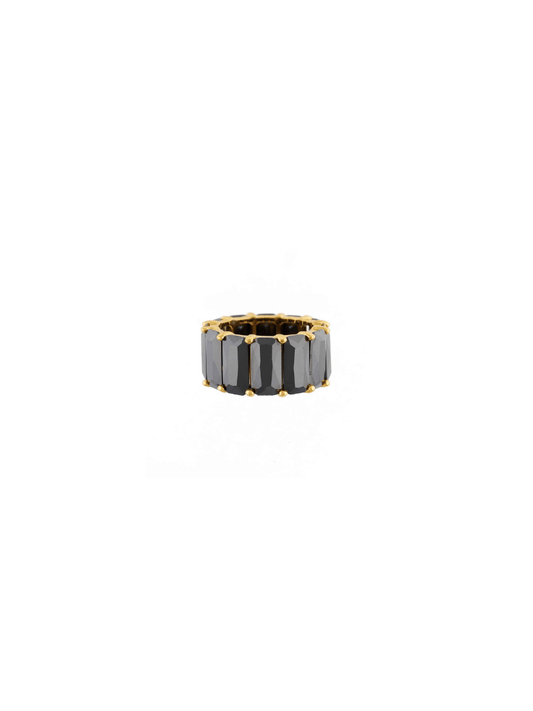 Anillo Gran Baguette Onyx