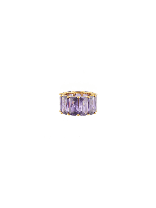 Anillo Gran Baguette Amatista