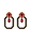 Aretes Mesmera Misi Negro Granate