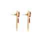 Aretes Mesmera Misi Negro Granate