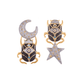 Aretes Delirio Infinara Brown Zafiro