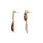 Aretes Delirio Infinara Brown Zafiro