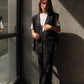 Blazer Vest Negro de Lino