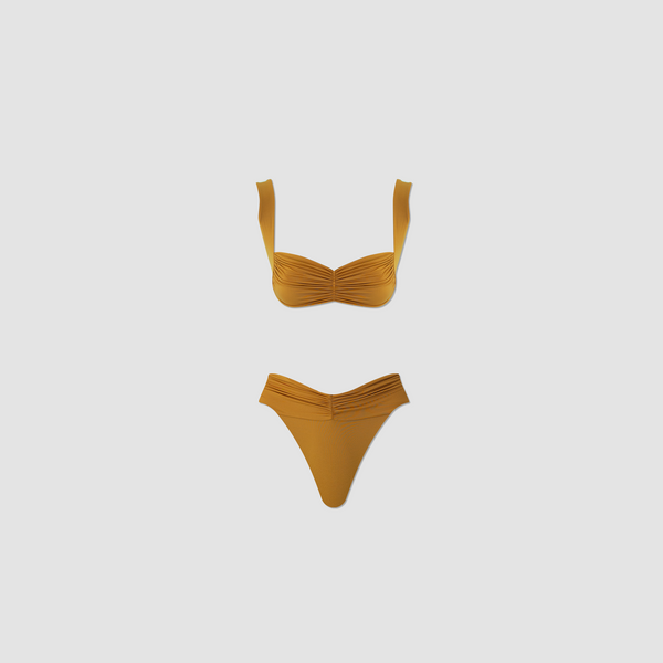 Tow Piece Guandú Mustard Yellow Petite