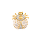 Broche Royal Thot Crystal-Pearl Enamel