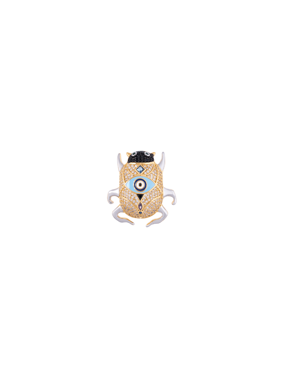 Broche Escarabajo Delerio Anka Cristal