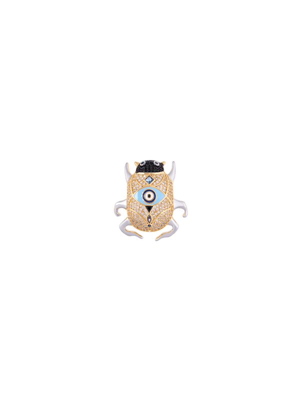 Broche Escarabajo Delerio Anka Cristal