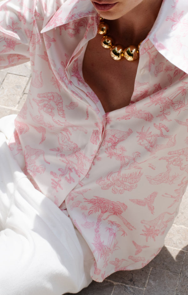 Camisa Safari Rosada