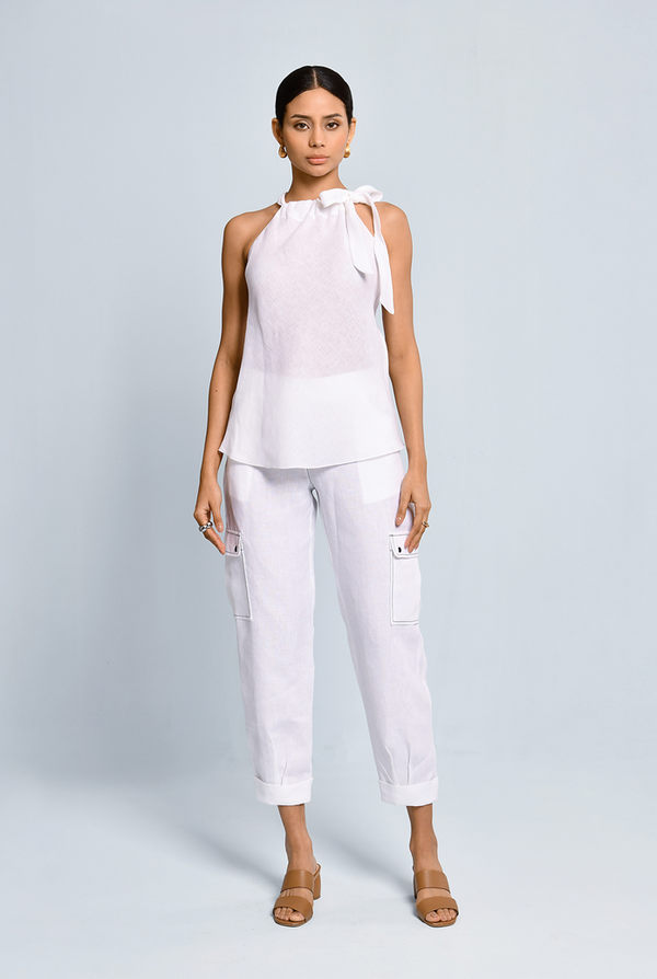 Blusa Halter Cloe Blanco