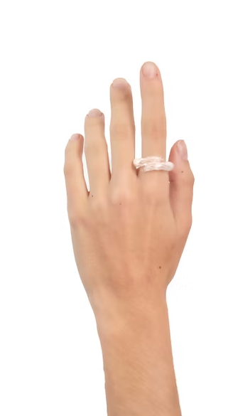 Anillo Remolino Blanco