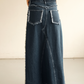Falda Maxi de Denim 100% Algodón