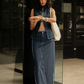 Falda Maxi de Denim 100% Algodón