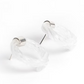 Aretes Remolino Blanco