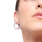 Aretes Remolino Rosado