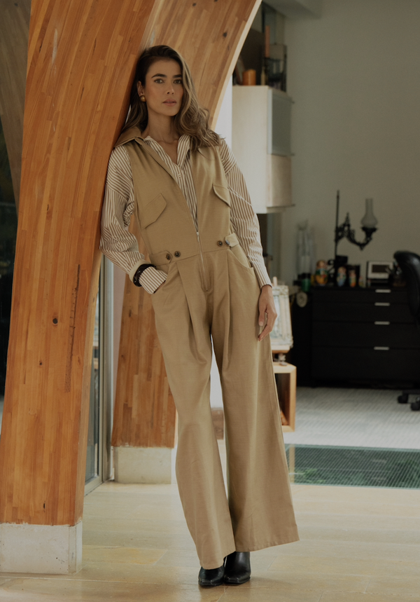 Enterizo Dude Jumpsuit Camel
