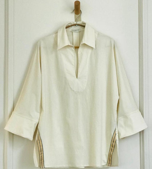 Camisa Relajada Ivory