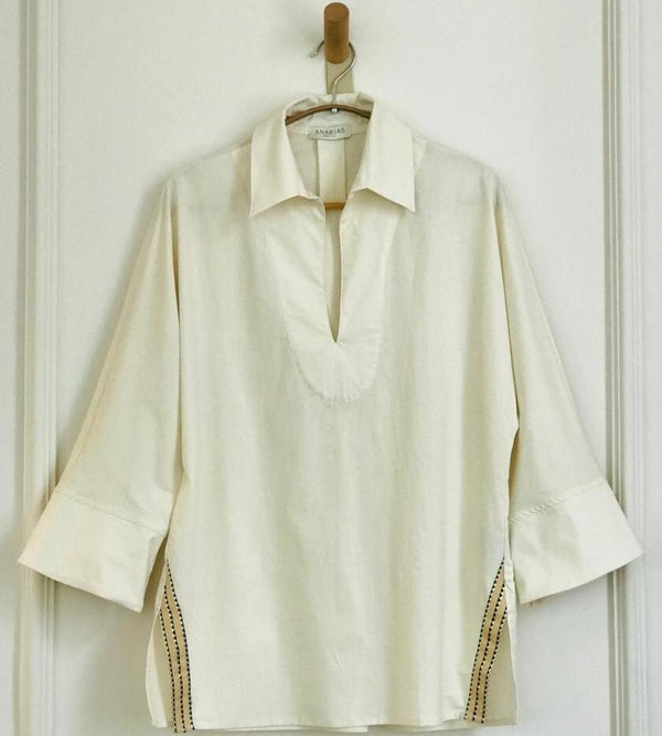 Camisa Relajada Ivory