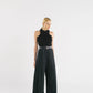 Top Surcos Trenza Negro