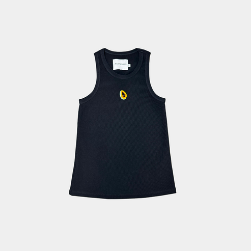 Top Papaya Black Tank