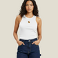 Top Papaya White Tank