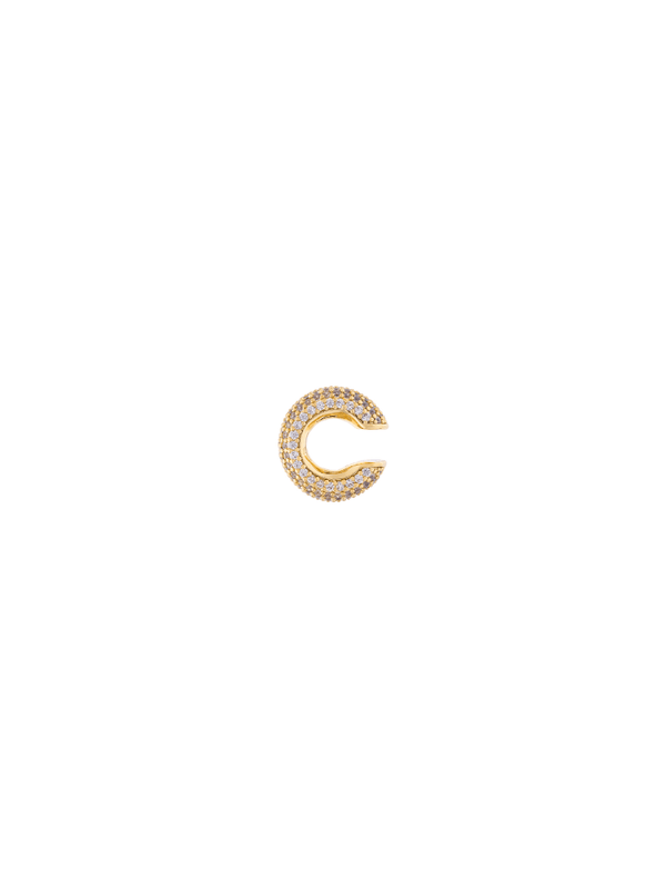 Ear Cuff Micro Crystal Dorado