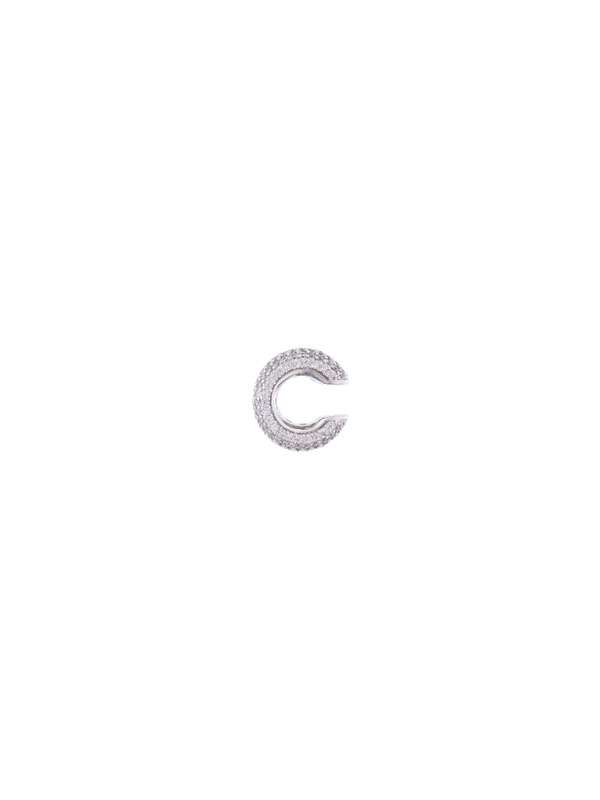 Ear Cuff Micro Crystal Rodio