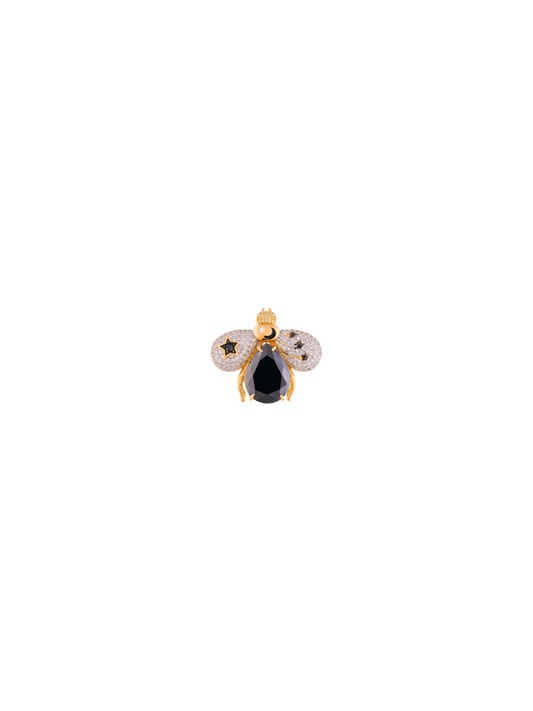 Ear Cuff Abeja Kemet Onyx