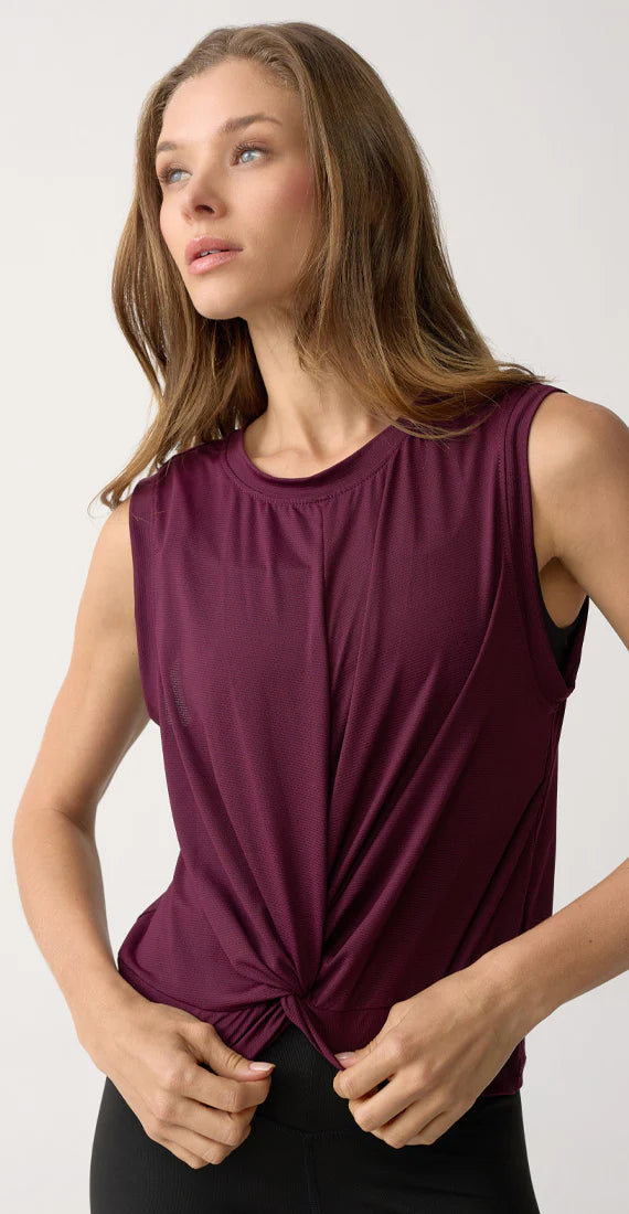 Camiseta Mimi Knot Plum