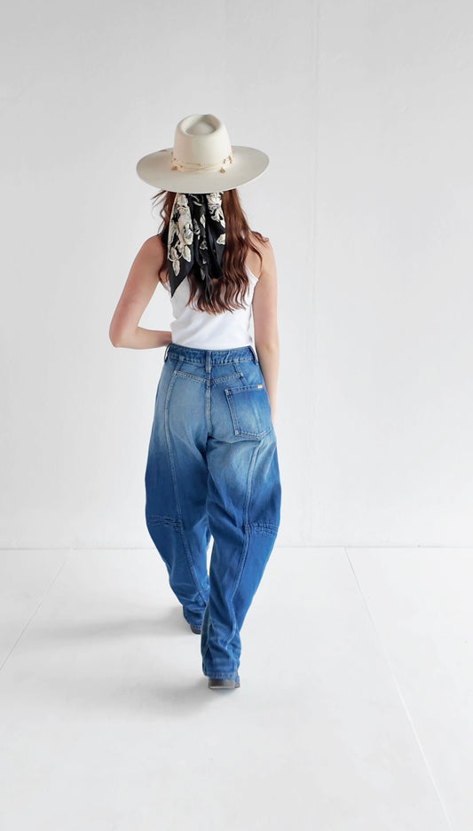 Jean Barrel Indigo