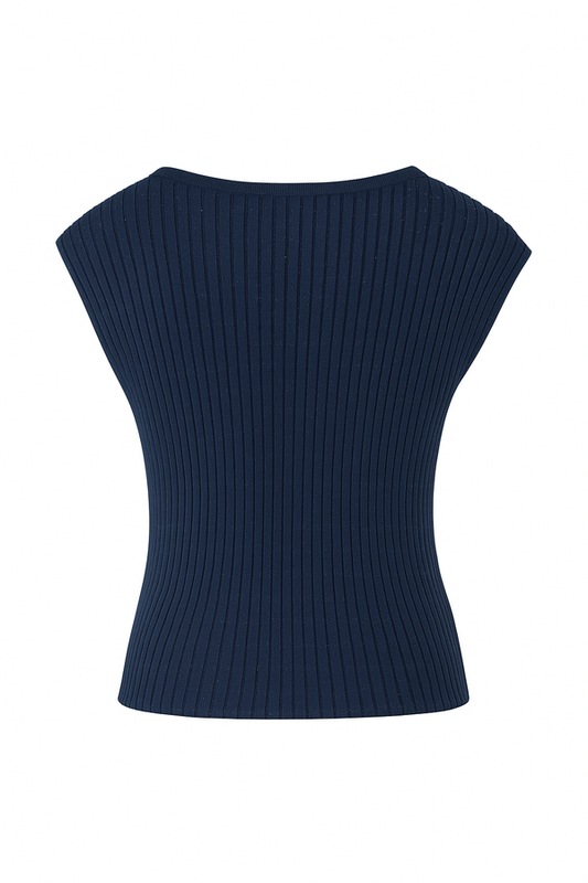 Top Cherry Knit Azul