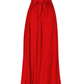 Dress Plum Knit And Linen Rojo
