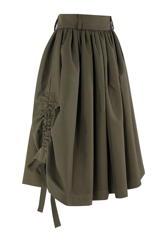 Skirt Cotton Coulisse Verde