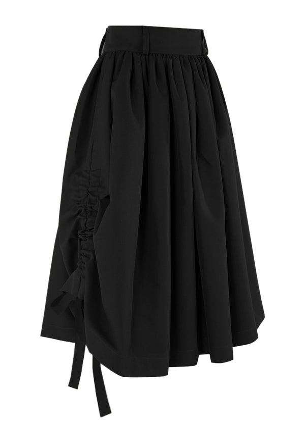 Skirt Cotton Coulisse Negra