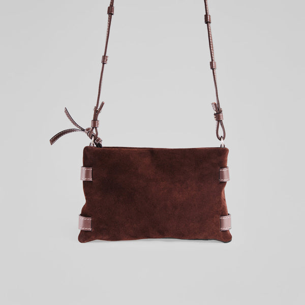 Pouch Ash Chocolate Suede