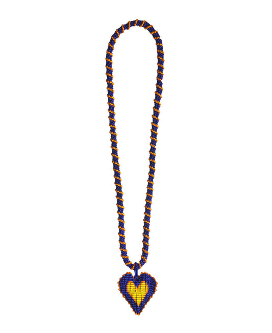 Collar Long Lucky Me Azul Oscuro