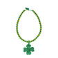 Necklace Lucky Clover Verde Talla Unica