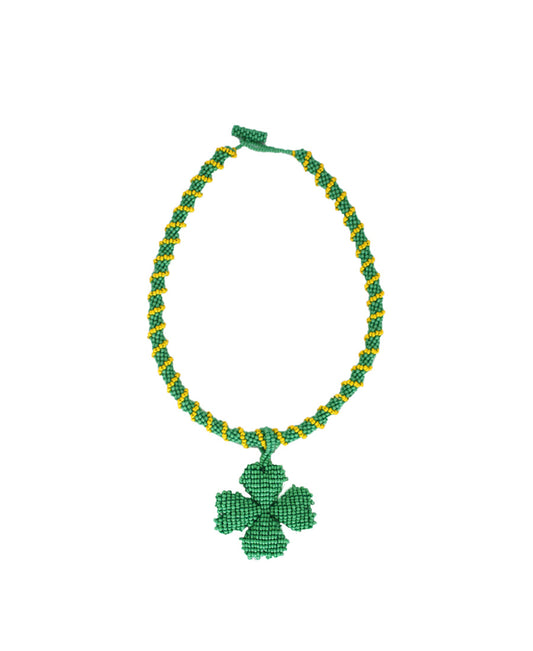 Necklace Lucky Clover Verde Talla Unica