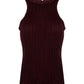 Top Surcos Trenza Vino