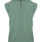 T-Shirt Braid Cuello Trenza Verde Salvia